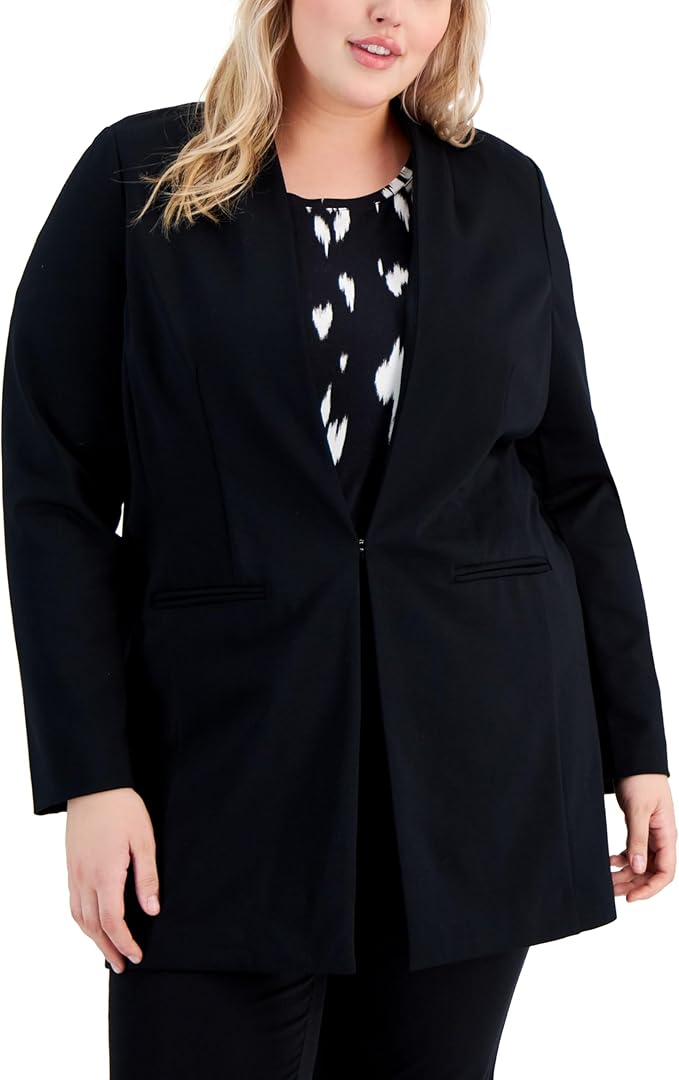 Alfani Plus Size Shawl Collar Jacket